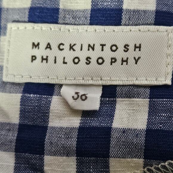 Mackintosh Philosophy Check Blouse Size 36 Small - Picture 3 of 3